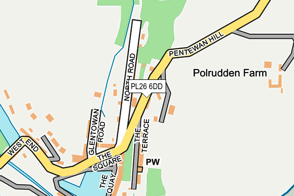 PL26 6DD map - OS OpenMap – Local (Ordnance Survey) PL26 6DD map - OS OpenMap – Local (Ordnance Survey)