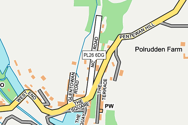 PL26 6DG map - OS OpenMap – Local (Ordnance Survey) PL26 6DG map - OS OpenMap – Local (Ordnance Survey)