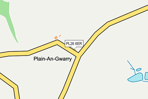 PL26 6ER map - OS OpenMap – Local (Ordnance Survey) PL26 6ER map - OS OpenMap – Local (Ordnance Survey)