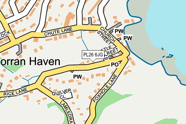 PL26 6JG map - OS OpenMap – Local (Ordnance Survey) PL26 6JG map - OS OpenMap – Local (Ordnance Survey)