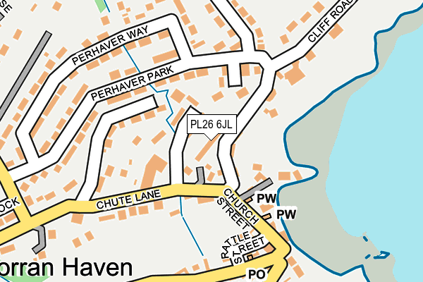 PL26 6JL map - OS OpenMap – Local (Ordnance Survey) PL26 6JL map - OS OpenMap – Local (Ordnance Survey)