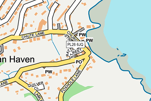 PL26 6JQ map - OS OpenMap – Local (Ordnance Survey) PL26 6JQ map - OS OpenMap – Local (Ordnance Survey)