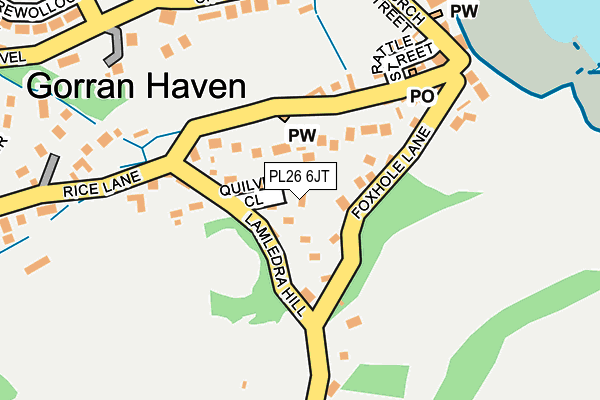 PL26 6JT map - OS OpenMap – Local (Ordnance Survey) PL26 6JT map - OS OpenMap – Local (Ordnance Survey)