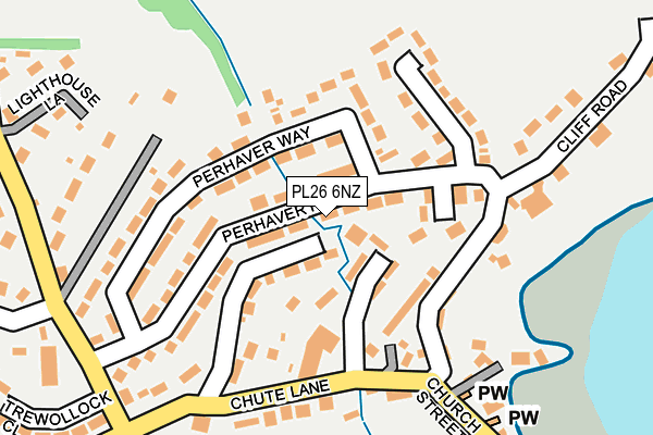 PL26 6NZ map - OS OpenMap – Local (Ordnance Survey) PL26 6NZ map - OS OpenMap – Local (Ordnance Survey)