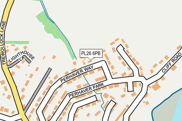 PL26 6PB map - OS OpenMap – Local (Ordnance Survey) PL26 6PB map - OS OpenMap – Local (Ordnance Survey)