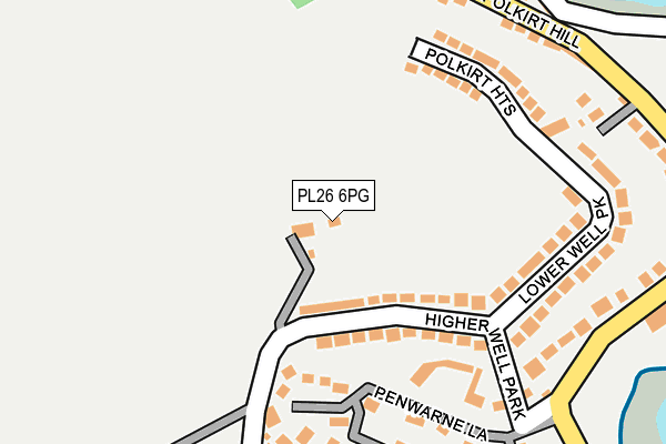 PL26 6PG map - OS OpenMap – Local (Ordnance Survey) PL26 6PG map - OS OpenMap – Local (Ordnance Survey)