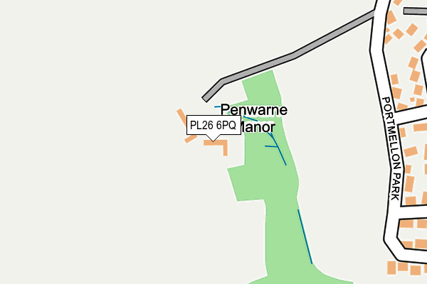 PL26 6PQ map - OS OpenMap – Local (Ordnance Survey) PL26 6PQ map - OS OpenMap – Local (Ordnance Survey)