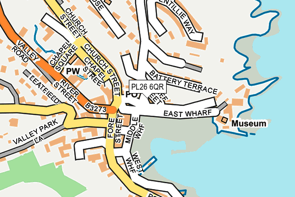PL26 6QR map - OS OpenMap – Local (Ordnance Survey) PL26 6QR map - OS OpenMap – Local (Ordnance Survey)