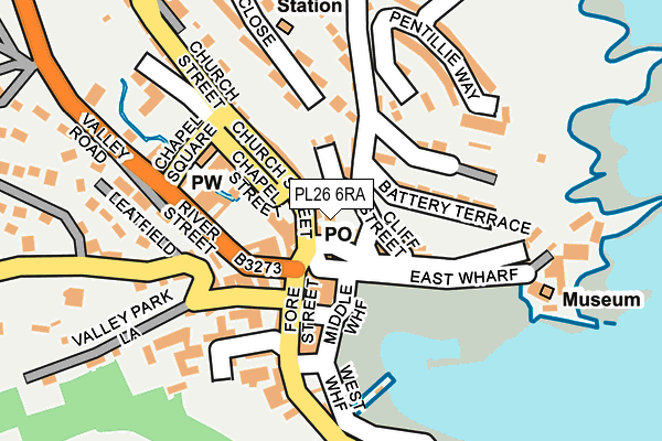 PL26 6RA map - OS OpenMap – Local (Ordnance Survey) PL26 6RA map - OS OpenMap – Local (Ordnance Survey)