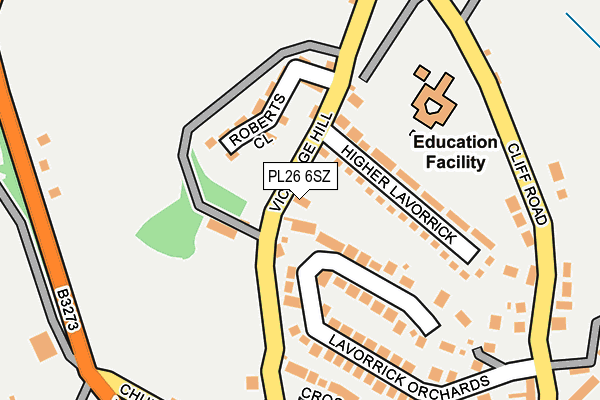 PL26 6SZ map - OS OpenMap – Local (Ordnance Survey) PL26 6SZ map - OS OpenMap – Local (Ordnance Survey)