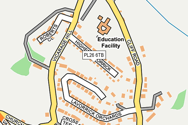 PL26 6TB map - OS OpenMap – Local (Ordnance Survey) PL26 6TB map - OS OpenMap – Local (Ordnance Survey)