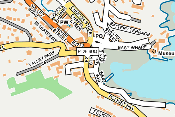 PL26 6UQ map - OS OpenMap – Local (Ordnance Survey) PL26 6UQ map - OS OpenMap – Local (Ordnance Survey)