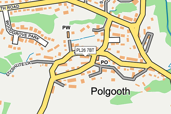 PL26 7BT map - OS OpenMap – Local (Ordnance Survey) PL26 7BT map - OS OpenMap – Local (Ordnance Survey)
