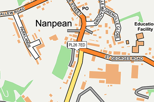 PL26 7ED map - OS OpenMap – Local (Ordnance Survey) PL26 7ED map - OS OpenMap – Local (Ordnance Survey)