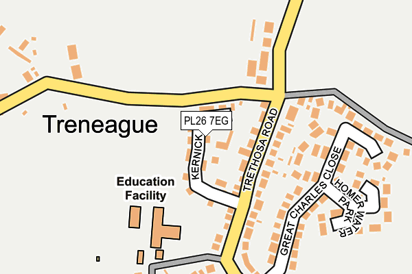 PL26 7EG map - OS OpenMap – Local (Ordnance Survey) PL26 7EG map - OS OpenMap – Local (Ordnance Survey)