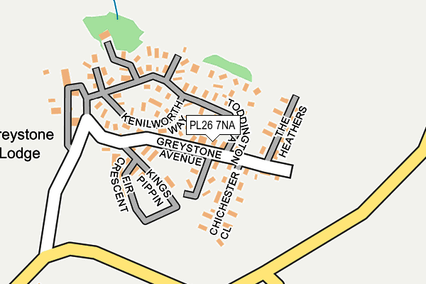 PL26 7NA map - OS OpenMap – Local (Ordnance Survey) PL26 7NA map - OS OpenMap – Local (Ordnance Survey)