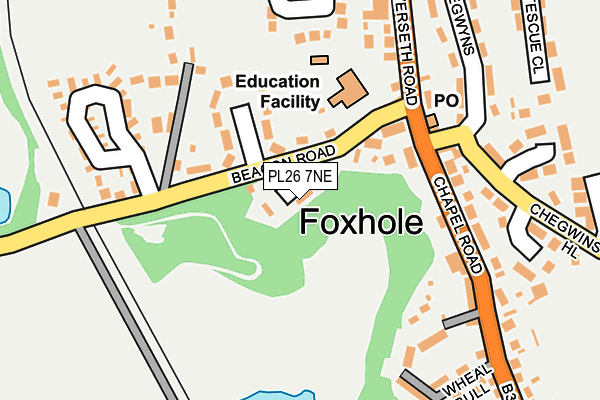 PL26 7NE map - OS OpenMap – Local (Ordnance Survey) PL26 7NE map - OS OpenMap – Local (Ordnance Survey)