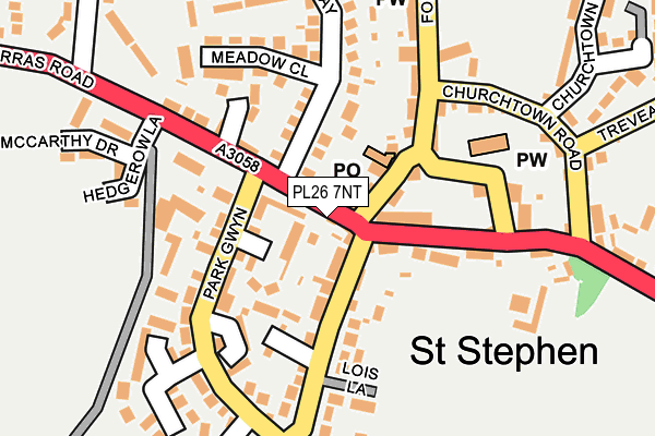 PL26 7NT map - OS OpenMap – Local (Ordnance Survey) PL26 7NT map - OS OpenMap – Local (Ordnance Survey)