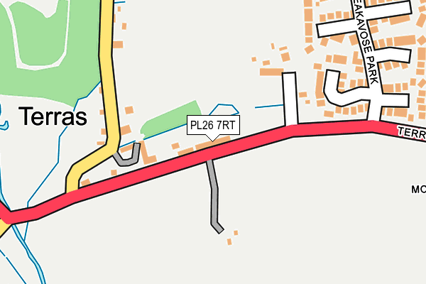 PL26 7RT map - OS OpenMap – Local (Ordnance Survey) PL26 7RT map - OS OpenMap – Local (Ordnance Survey)