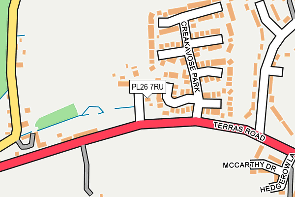 PL26 7RU map - OS OpenMap – Local (Ordnance Survey) PL26 7RU map - OS OpenMap – Local (Ordnance Survey)