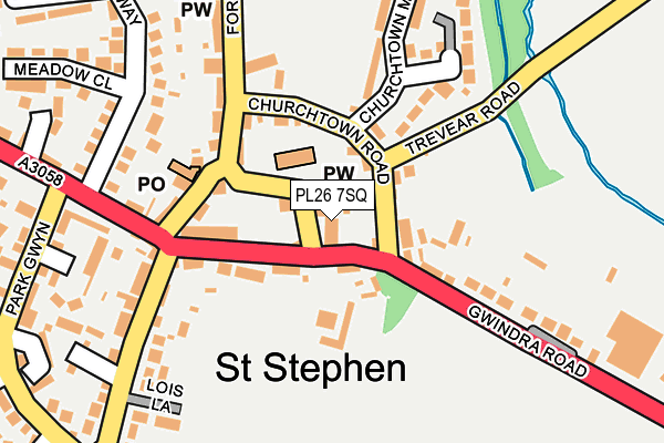 PL26 7SQ map - OS OpenMap – Local (Ordnance Survey) PL26 7SQ map - OS OpenMap – Local (Ordnance Survey)