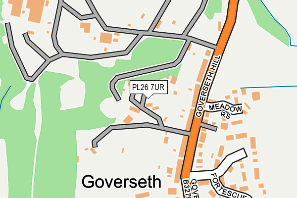 PL26 7UR map - OS OpenMap – Local (Ordnance Survey) PL26 7UR map - OS OpenMap – Local (Ordnance Survey)