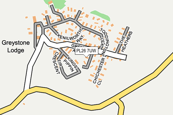 PL26 7UW map - OS OpenMap – Local (Ordnance Survey) PL26 7UW map - OS OpenMap – Local (Ordnance Survey)