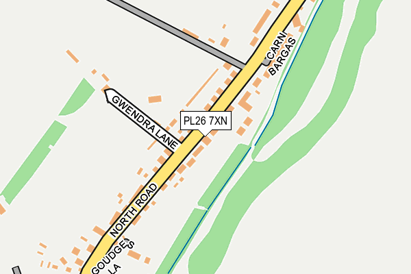 PL26 7XN map - OS OpenMap – Local (Ordnance Survey) PL26 7XN map - OS OpenMap – Local (Ordnance Survey)