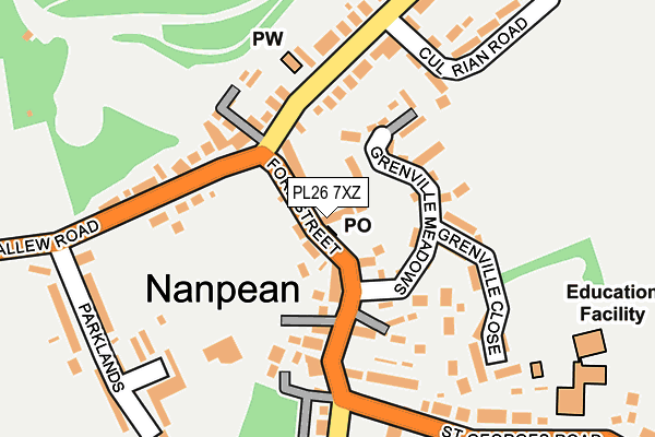 PL26 7XZ map - OS OpenMap – Local (Ordnance Survey) PL26 7XZ map - OS OpenMap – Local (Ordnance Survey)