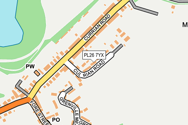 PL26 7YX map - OS OpenMap – Local (Ordnance Survey) PL26 7YX map - OS OpenMap – Local (Ordnance Survey)