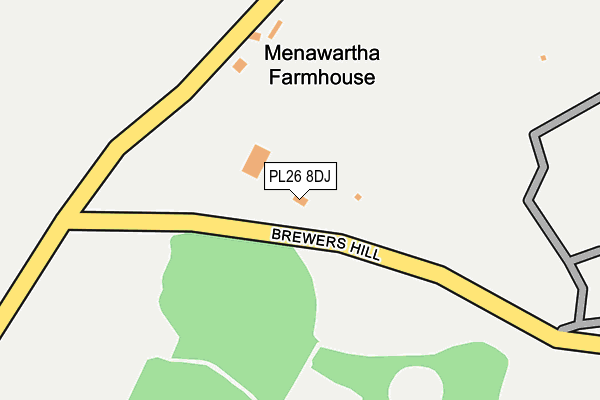 PL26 8DJ map - OS OpenMap – Local (Ordnance Survey) PL26 8DJ map - OS OpenMap – Local (Ordnance Survey)