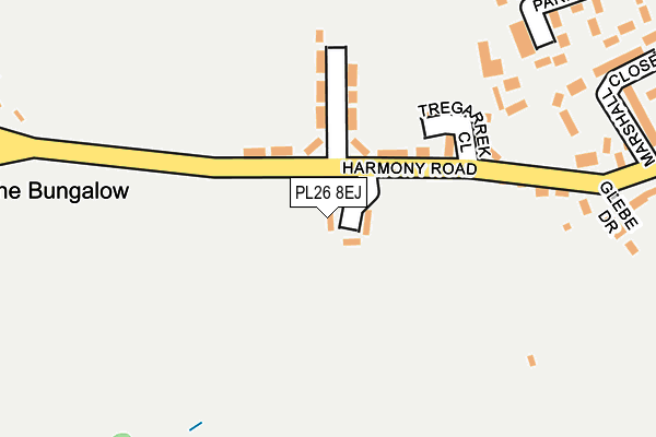 PL26 8EJ map - OS OpenMap – Local (Ordnance Survey) PL26 8EJ map - OS OpenMap – Local (Ordnance Survey)