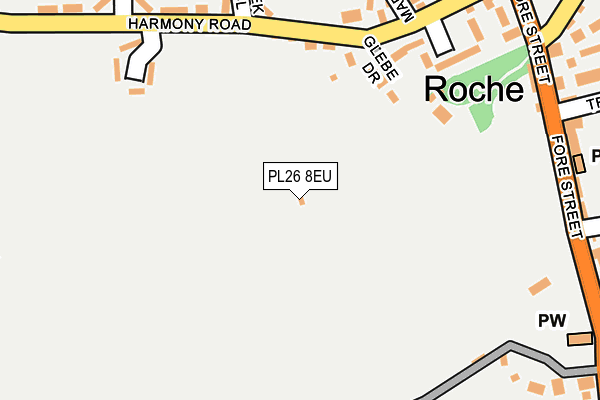 PL26 8EU map - OS OpenMap – Local (Ordnance Survey) PL26 8EU map - OS OpenMap – Local (Ordnance Survey)