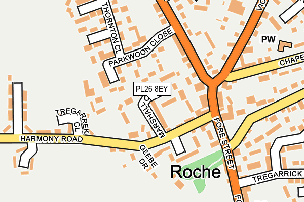 PL26 8EY map - OS OpenMap – Local (Ordnance Survey) PL26 8EY map - OS OpenMap – Local (Ordnance Survey)