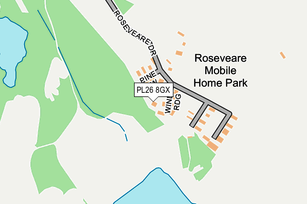 PL26 8GX map - OS OpenMap – Local (Ordnance Survey) PL26 8GX map - OS OpenMap – Local (Ordnance Survey)