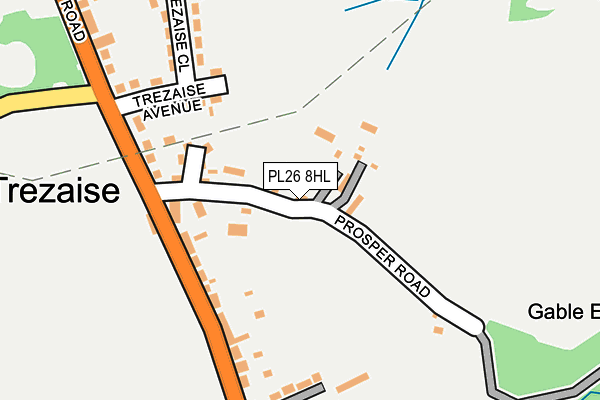 PL26 8HL map - OS OpenMap – Local (Ordnance Survey) PL26 8HL map - OS OpenMap – Local (Ordnance Survey)