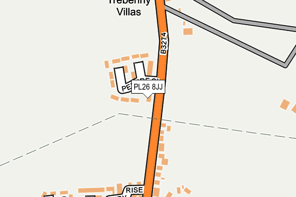 PL26 8JJ map - OS OpenMap – Local (Ordnance Survey) PL26 8JJ map - OS OpenMap – Local (Ordnance Survey)