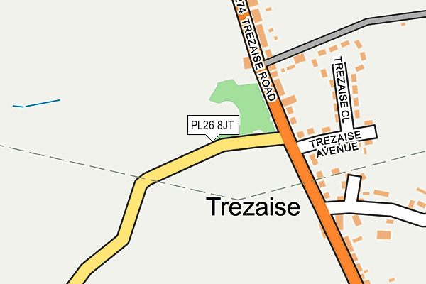 PL26 8JT map - OS OpenMap – Local (Ordnance Survey) PL26 8JT map - OS OpenMap – Local (Ordnance Survey)