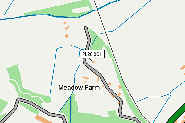 PL26 8QH map - OS OpenMap – Local (Ordnance Survey) PL26 8QH map - OS OpenMap – Local (Ordnance Survey)