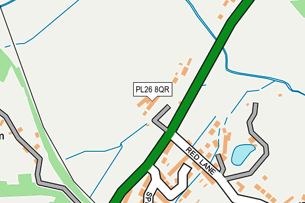 PL26 8QR map - OS OpenMap – Local (Ordnance Survey) PL26 8QR map - OS OpenMap – Local (Ordnance Survey)