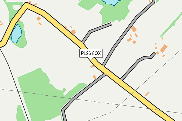 PL26 8QX map - OS OpenMap – Local (Ordnance Survey) PL26 8QX map - OS OpenMap – Local (Ordnance Survey)