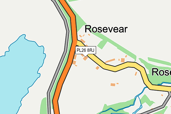 PL26 8RJ map - OS OpenMap – Local (Ordnance Survey) PL26 8RJ map - OS OpenMap – Local (Ordnance Survey)