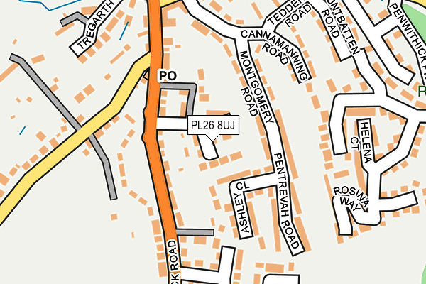 PL26 8UJ map - OS OpenMap – Local (Ordnance Survey) PL26 8UJ map - OS OpenMap – Local (Ordnance Survey)