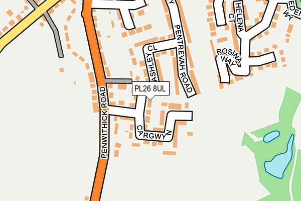 PL26 8UL map - OS OpenMap – Local (Ordnance Survey) PL26 8UL map - OS OpenMap – Local (Ordnance Survey)