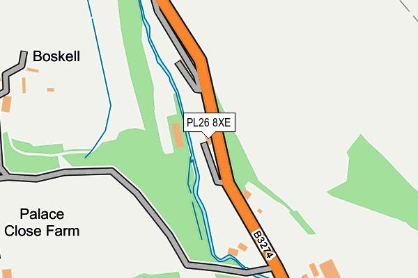 PL26 8XE map - OS OpenMap – Local (Ordnance Survey) PL26 8XE map - OS OpenMap – Local (Ordnance Survey)
