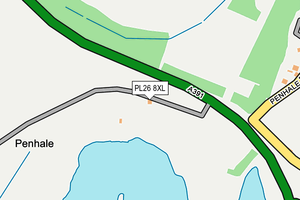 PL26 8XL map - OS OpenMap – Local (Ordnance Survey) PL26 8XL map - OS OpenMap – Local (Ordnance Survey)