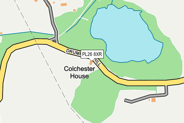 PL26 8XR map - OS OpenMap – Local (Ordnance Survey) PL26 8XR map - OS OpenMap – Local (Ordnance Survey)