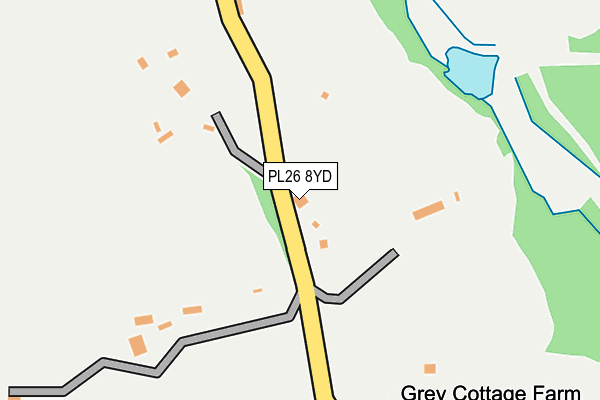 PL26 8YD map - OS OpenMap – Local (Ordnance Survey) PL26 8YD map - OS OpenMap – Local (Ordnance Survey)