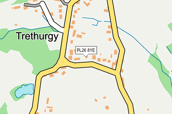 PL26 8YE map - OS OpenMap – Local (Ordnance Survey) PL26 8YE map - OS OpenMap – Local (Ordnance Survey)