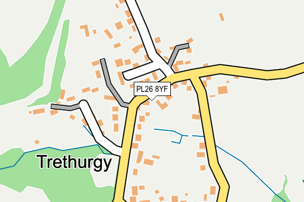 PL26 8YF map - OS OpenMap – Local (Ordnance Survey) PL26 8YF map - OS OpenMap – Local (Ordnance Survey)